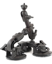 Triple suction mount for camera