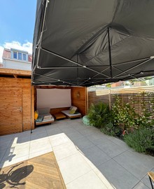 Partytent 3mx4,5m  incl. zijwand - snel op te zetten
