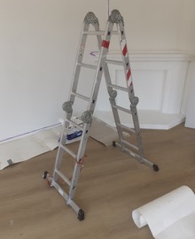 Plooiladder in 4 delen Alu Vouwladder