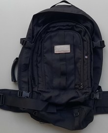 2-in1 zwarte backpack weekendtas 40-60 ltr