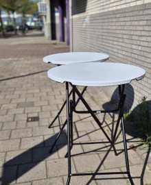 2x Statafel 80x110 cm met rok | Voor feestjes & events