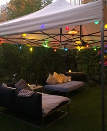 Partytent 3x4,5m en heater