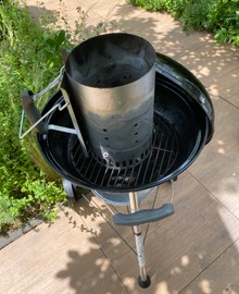 Houtskoolbarbecue, inclusie firestarter. 