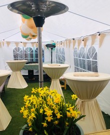 Partytent met zijwanden 6x3 of 3x3