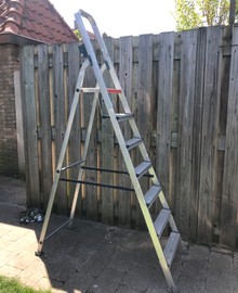 Hoge keukentrap 150cm hoog!