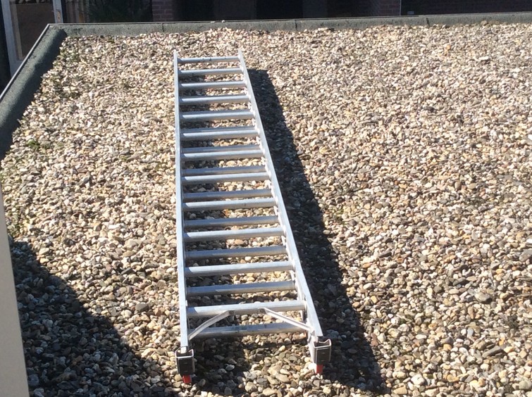 Tweedelige opsteekladder/uitschuifladder