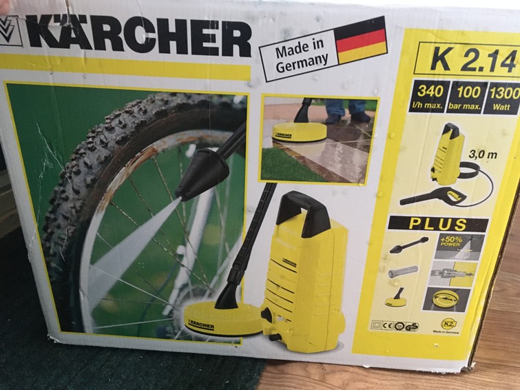 Kärcher hogedrukspuit terrasreiniger hogedrukreiniger met tuinslang