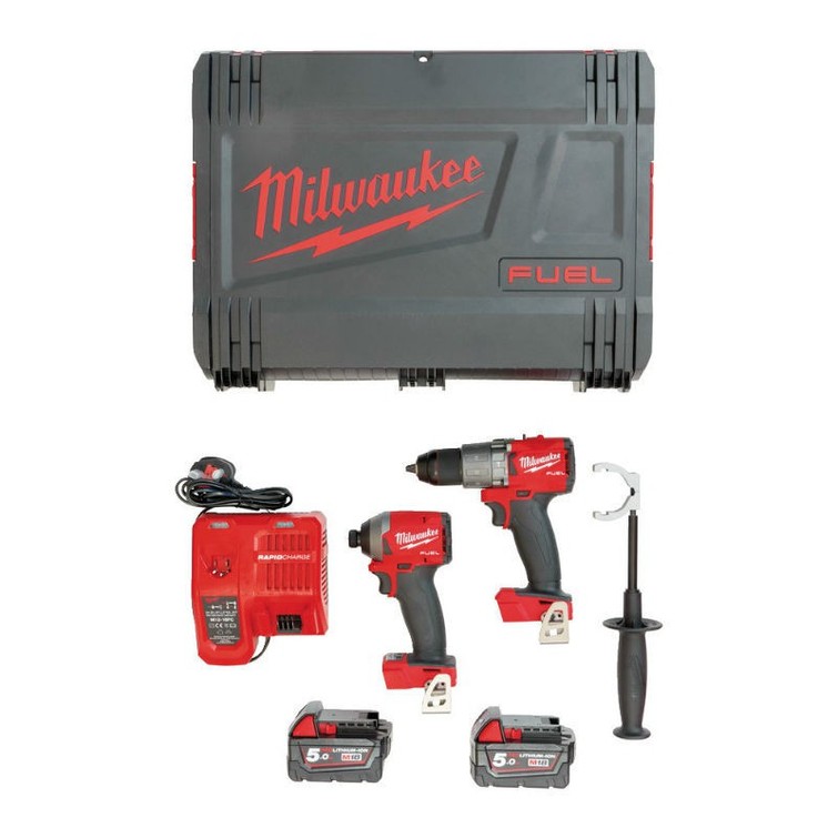 MILWAUKEE M18 FPP2A2-502X POWERPACK - M18FPD2 + M18FID2 | 18V 5,0AH LI-ION