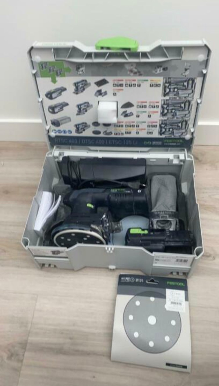 Festool ETSC 125 Set 18V accu excenterschuurmachine set