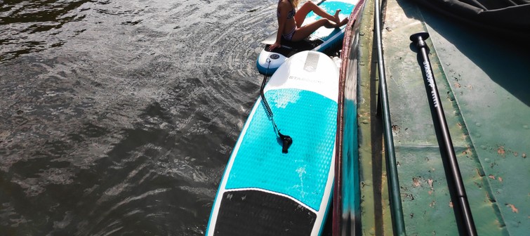 1, 2 of 3 supboards Stardupp sup met peddel