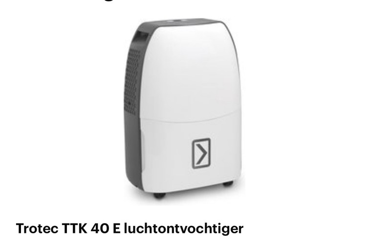 Luchtontvochtiger #watersnoodramp