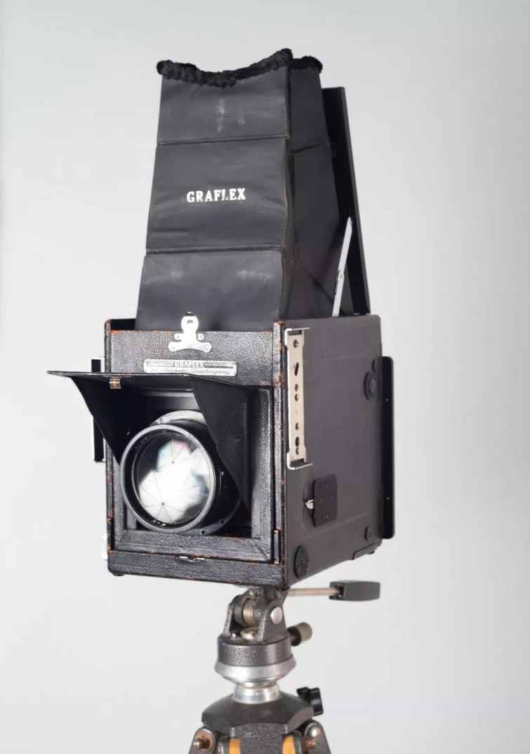 Graflex super d met holders en eventueel lichtmeter