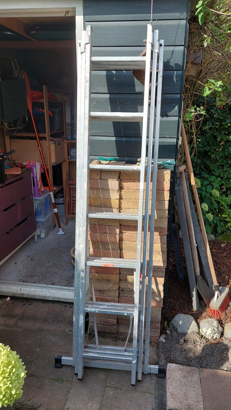 Opsteekladder 4m (uitschuifbaar)