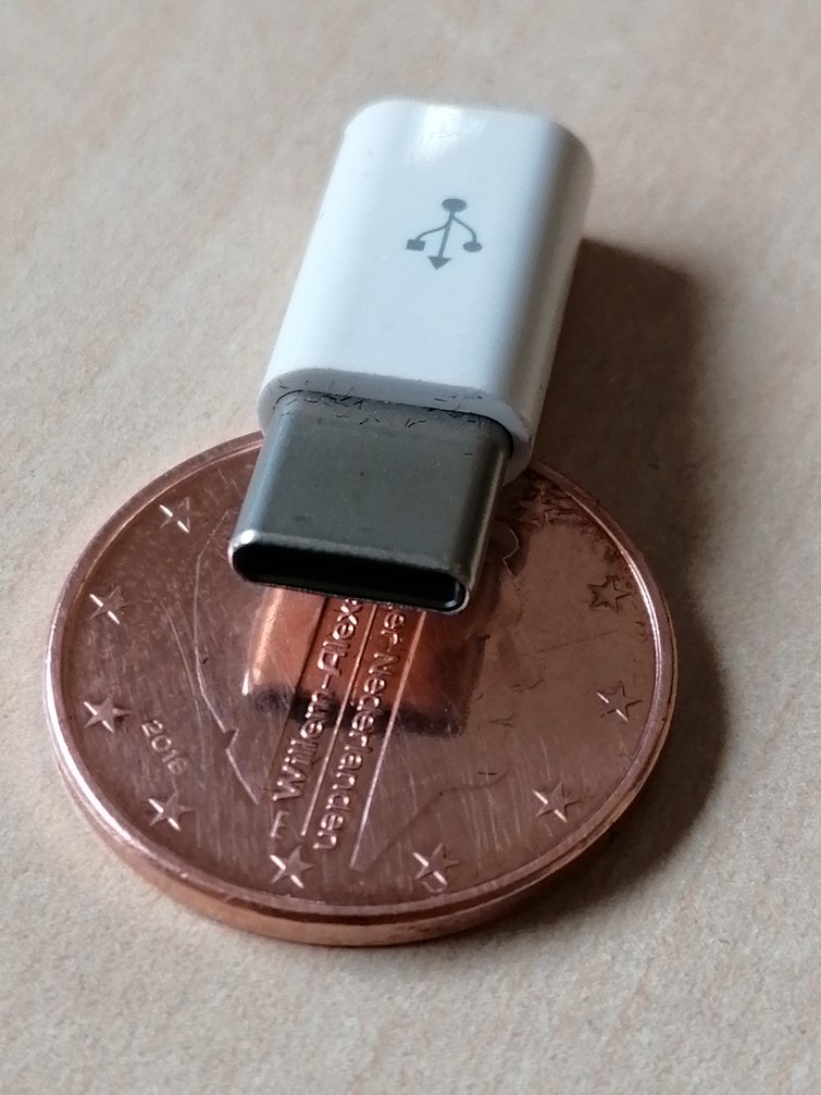 Verloopstekkertje micro USB naar Type-C