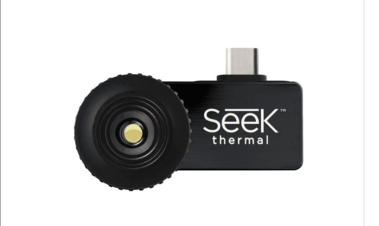Seek Thermal CW-AAA Compact Warmtebeeldcamera, met USB-C, Waterdichte Behuizing, Compatibel met Android Smartphones, Zwart