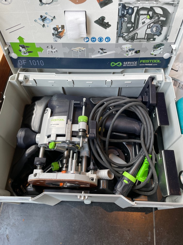 Festool of 1010 ebq plus bovenfrees met toebehoren