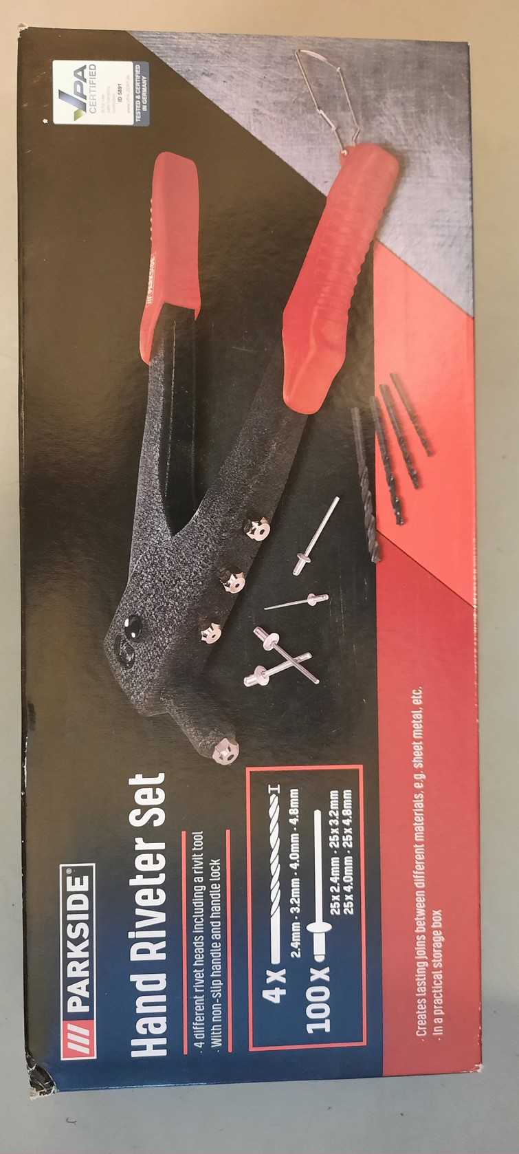 Parkside popnageltang set