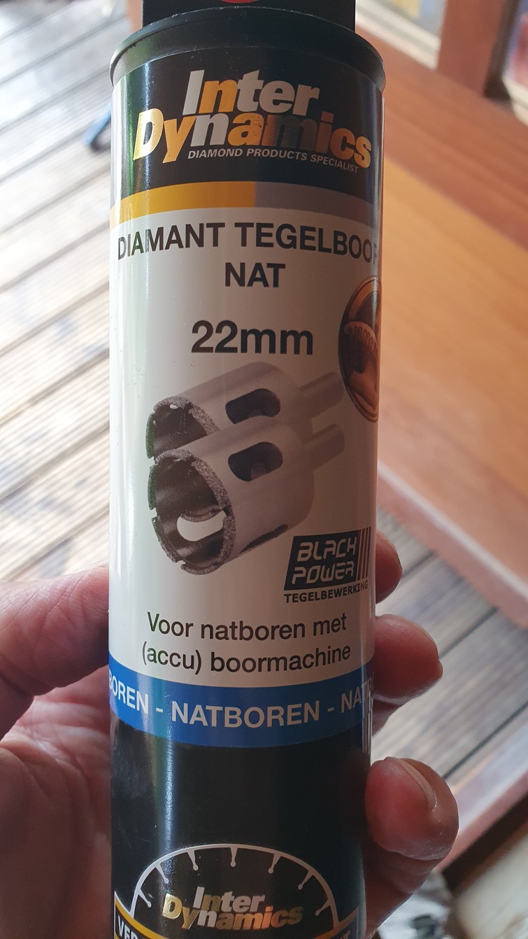 Tegel diamant boor 22mm
