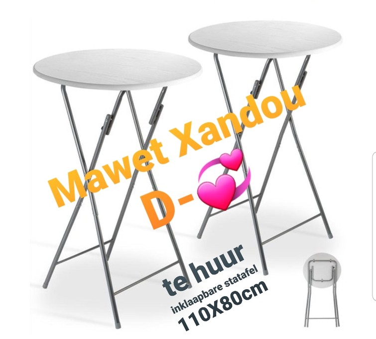 Te huur inklap statafel