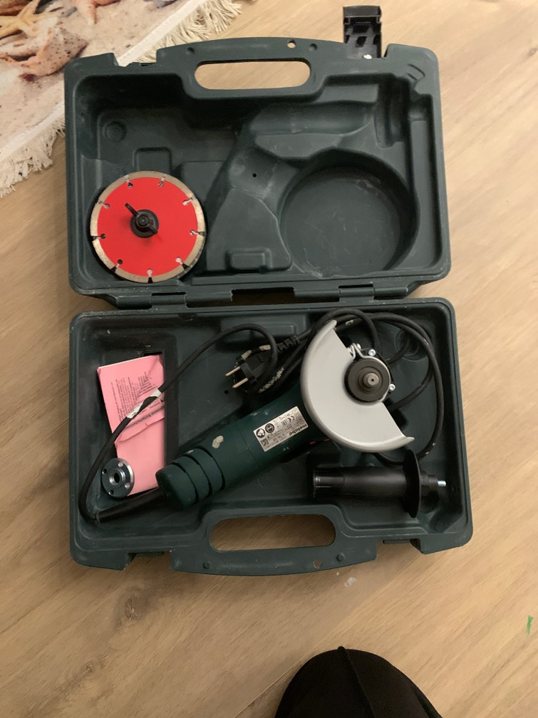 Metabo haakse slijper nieuw