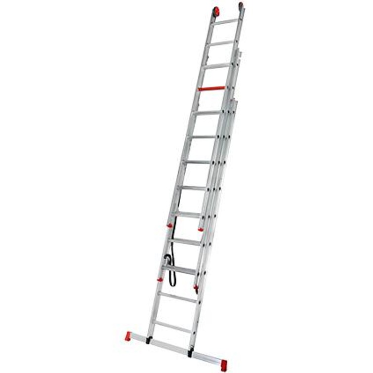 Altrex ladder 3 x 9 inclusief handig opzetstuk