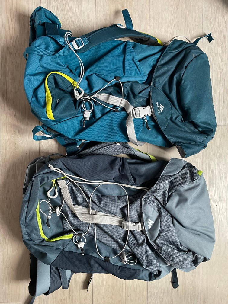 2 backpacks a 40 liter voor kinderen