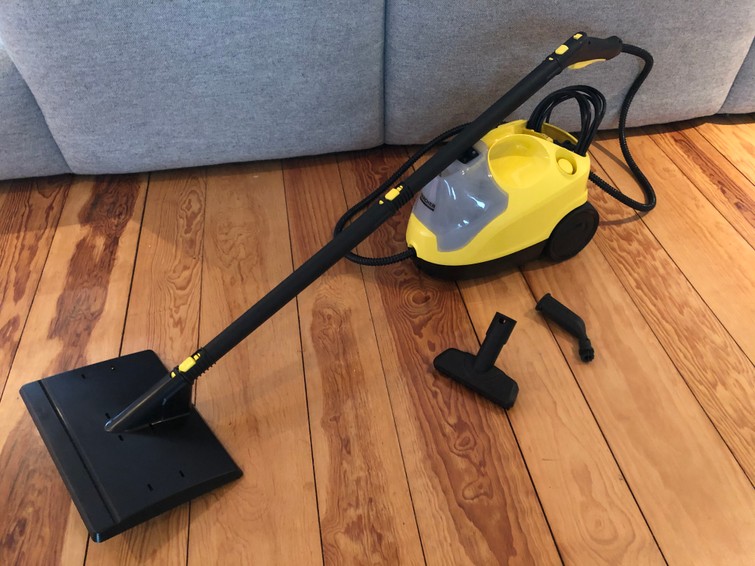 Stoomreiniger met behangafstoomfunctie