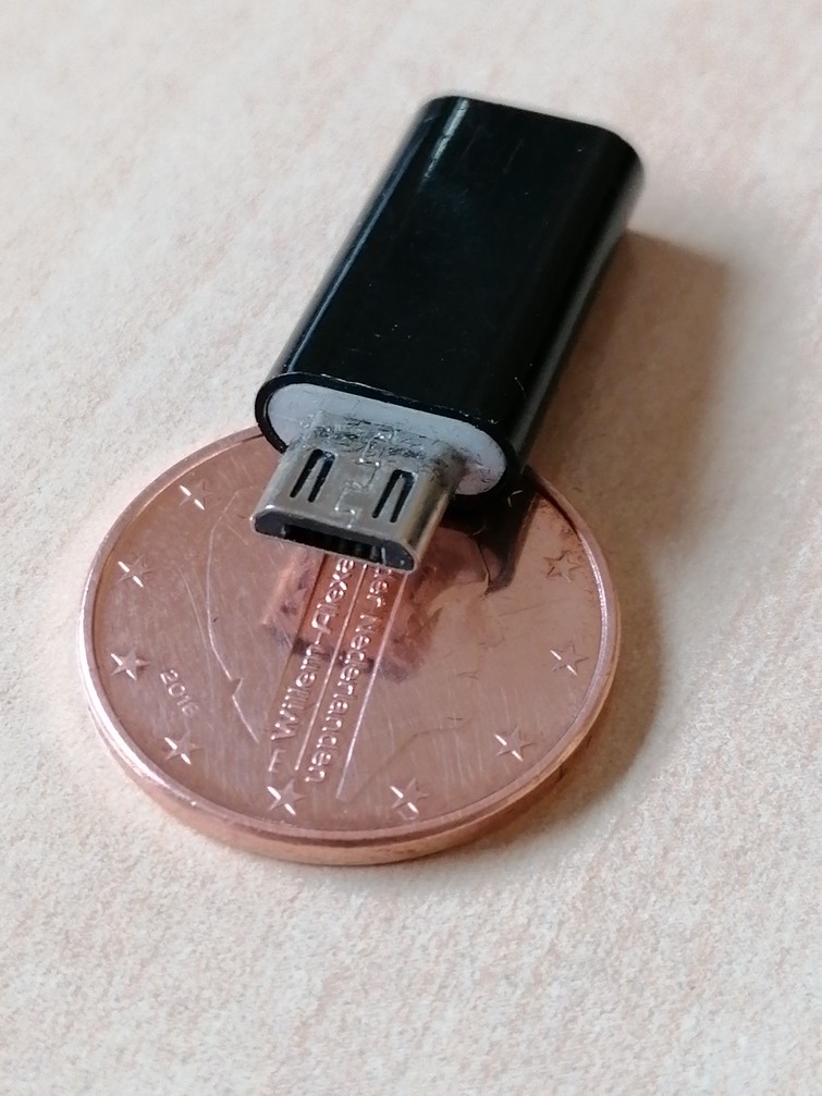 Verloopstekkertje Micro USB naar Type-C