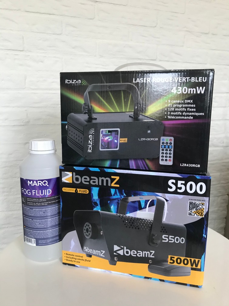 Combi Rookmachine & Lasermachine Ibiza Light