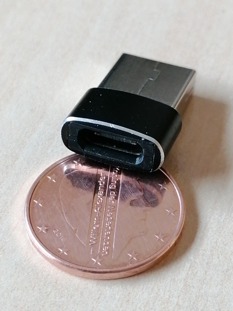 Verloopstekkertje USB naar Type C