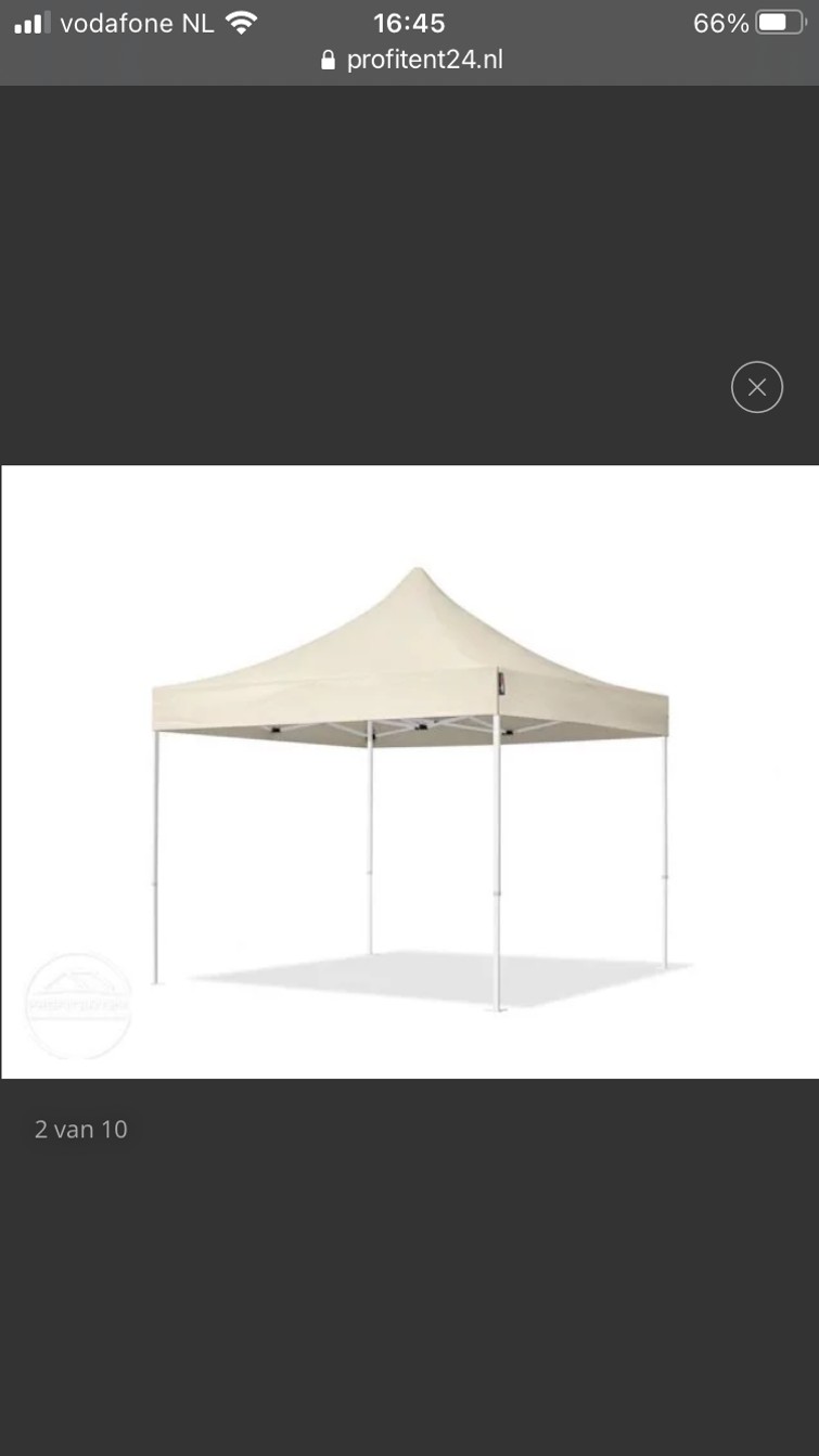Partytent met zijwanden