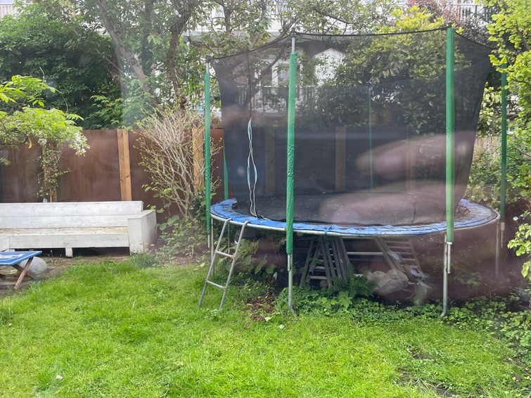 grote trampoline