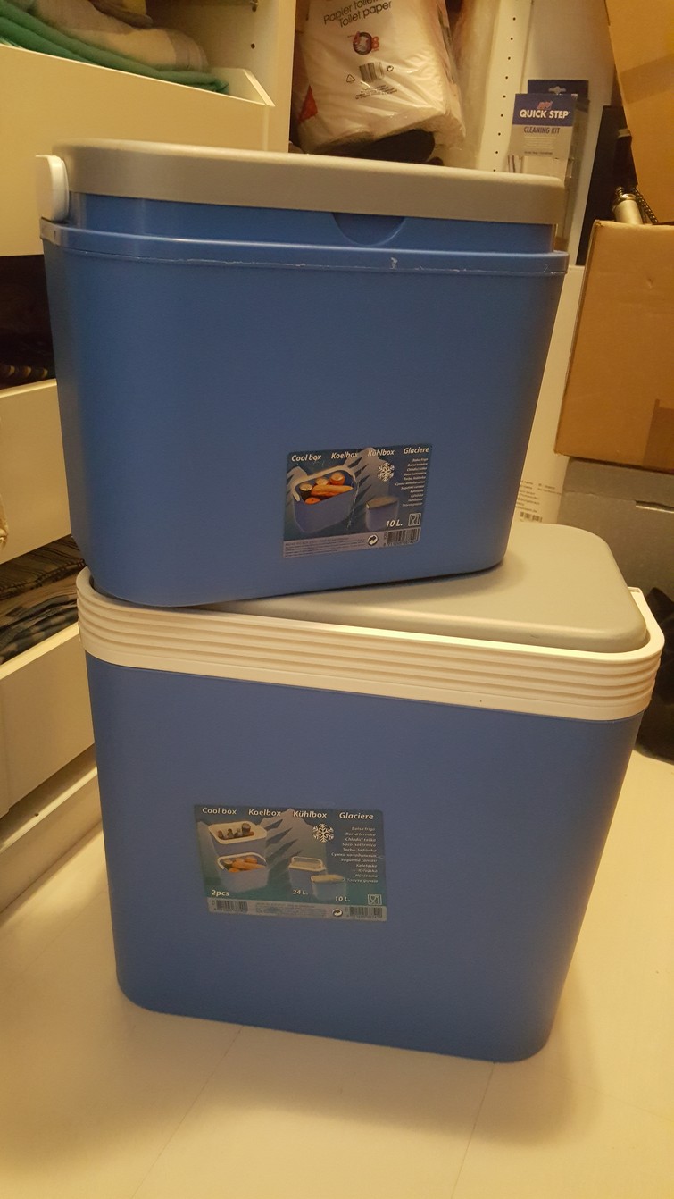 Passieve koelbox 24 lt en 10 lt
