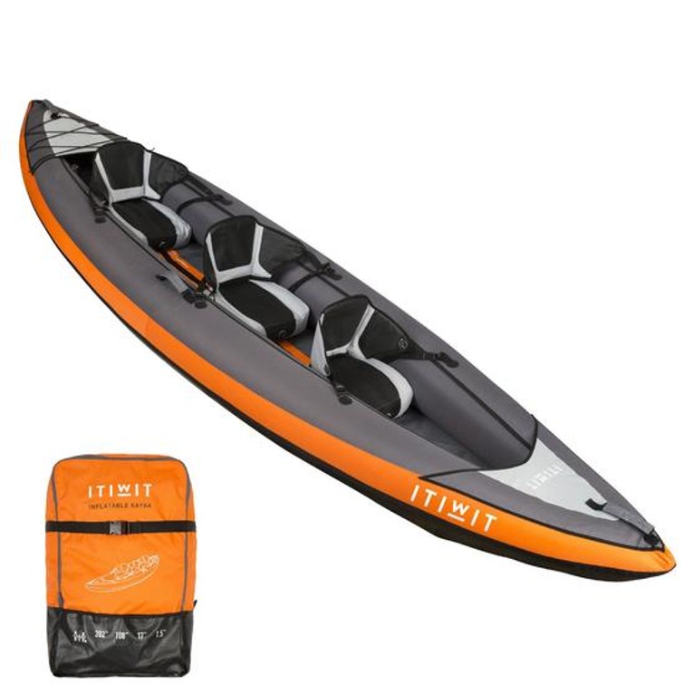 Opblaasbare kayak voor 2-3 personen