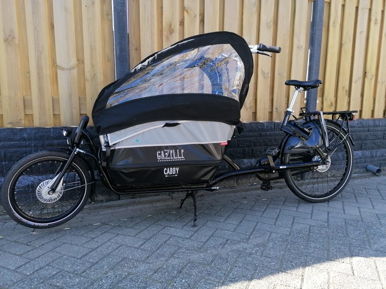 Gazelle Cabby bakfiets 2 personen plus maxi cosi houder (niet elektrisch)
